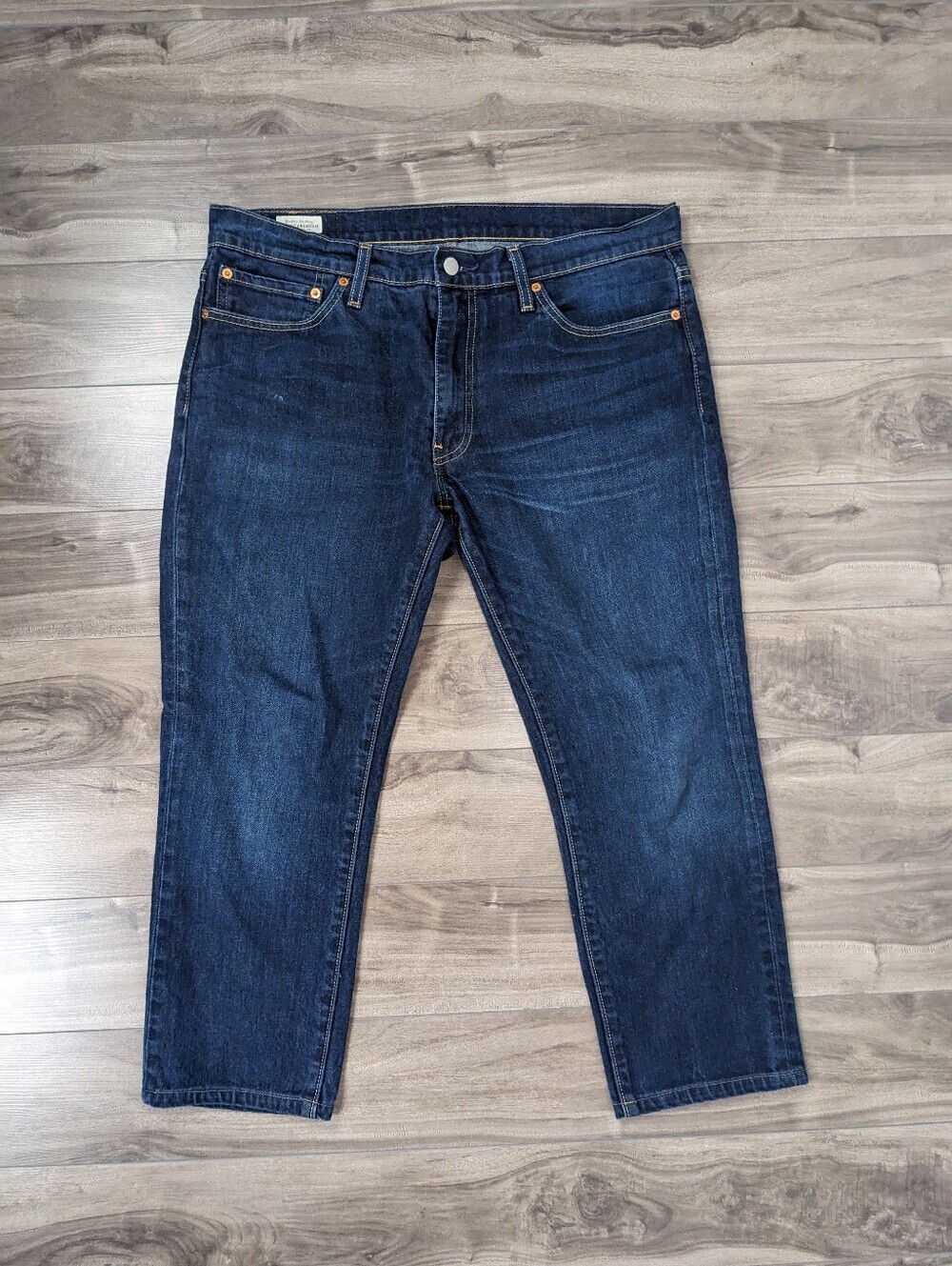 Levis 511 Jeans W36 Dark Blue Wash Hemmed